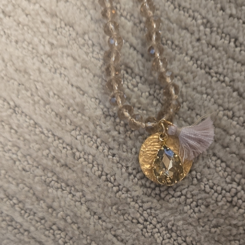 Marlyn Schiff Long Bead Necklace with Charms NWT - Picture 7 of 9